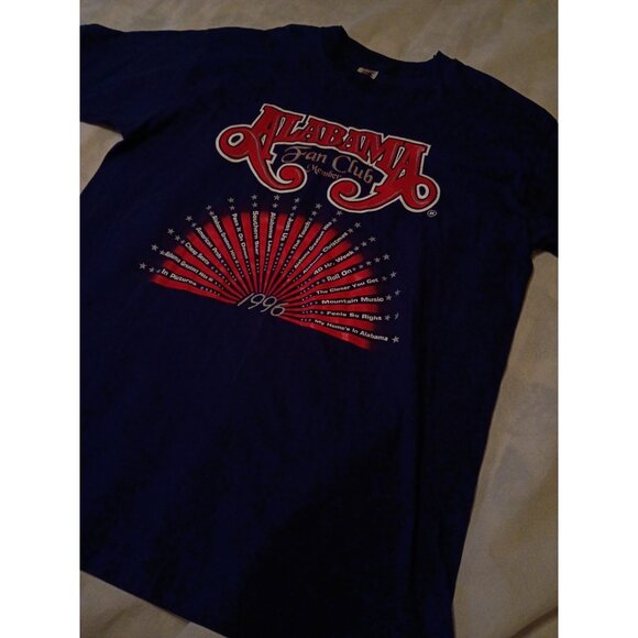 Vintage 1996 Alabama Band Fan Club T-Shirt size XL Double Sided - Picture 4 of 7
